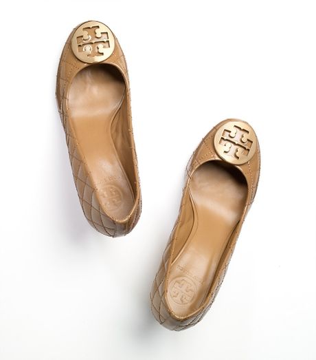 tory burch quilted wedge
