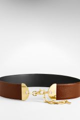 Tory Burch Wide Logo Disk Belt