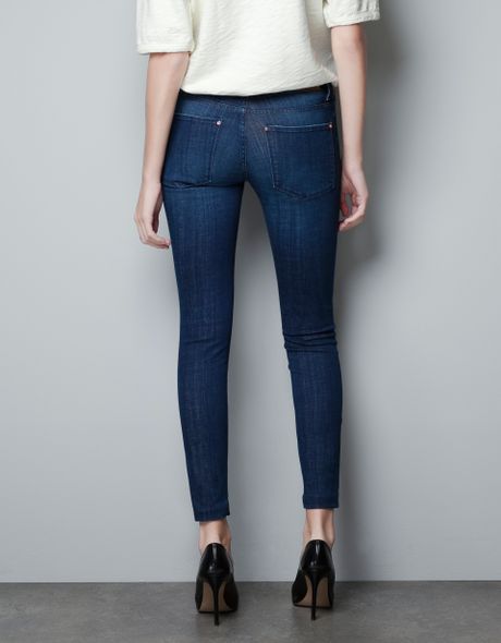 blue coin jeans