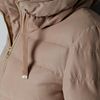 Zara Short Puffer Jacket in Fantasy Fabric in Beige (camel) - Lyst