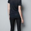Zara Romantic Embroidered Tshirt in Gray (dark lead) - Lyst