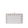 Zara Box Wallet with Conical Gold Studs in Beige (ecru) - Lyst