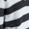 Zara Striped Moss Stitch Sweater in Gray (grey) - Lyst