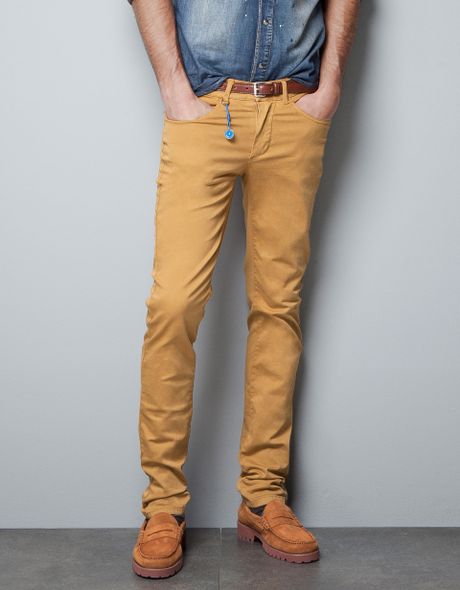 zara mustard trousers