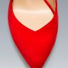 Zara Basic Suede Court Shoe in Red - Lyst