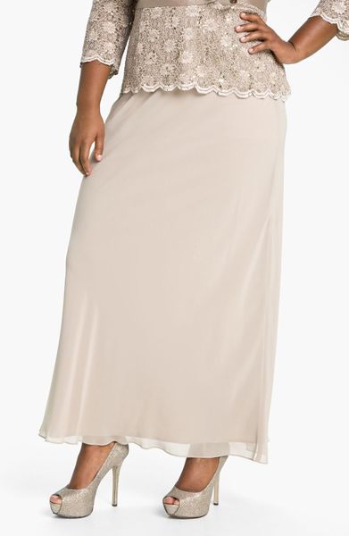 chiffon evening skirt