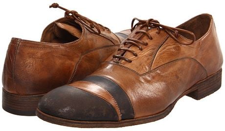 Alexander Mcqueen Banded Cap Toe Oxford in Brown (e) - Lyst