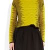 Alexander Wang Fine Knit Sweater in Yellow (black) - Lyst
