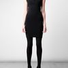 Alexander Wang Structured Stretch Knit Dress in Black - Lyst