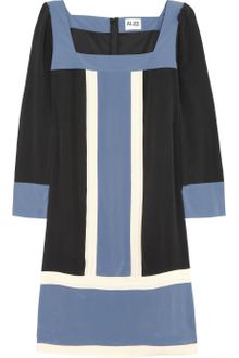 Alice By Temperley Mini Rose Paneled Silk Dress - Lyst