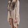 Alice + Olivia Izzy Cascade Fur Cardigan in Beige (nude) - Lyst