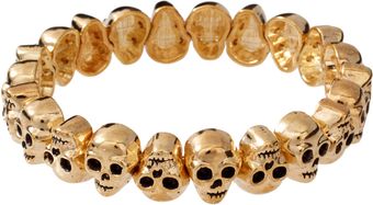Asos Skull Stretch Bracelet - Lyst