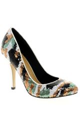 Asos Asos Peekaboo Sequin High Heels