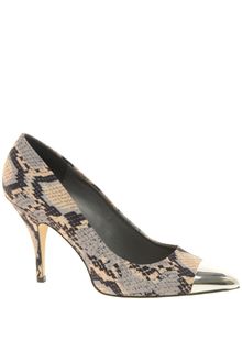 Asos Asos Sidney Pointed High Heels with Metal Toe Cap - Lyst