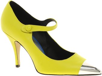 Asos Asos Perry Pointed High Heels with Metal Toe Cap - Lyst