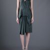 Balenciaga Halter Neck Dress in Green - Lyst