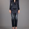 Balmain Buttoned Front Blouse in Black - Lyst