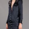 Balmain Buttoned Front Blouse in Black - Lyst
