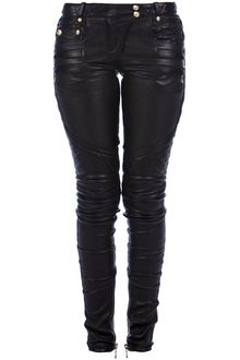 Balmain Lambskin Trouser - Lyst