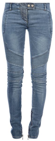 Balmain Knee Detail Jean - Lyst
