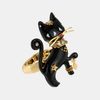 Betsey Johnson 'Morocco Adventure' Stretch Ring in Black (black cat) - Lyst