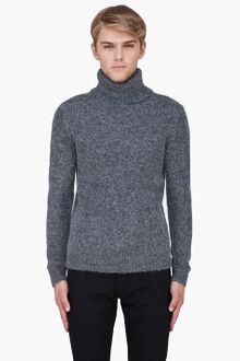 Blk Dnm Grey Alpaca Knit Turtleneck - Lyst