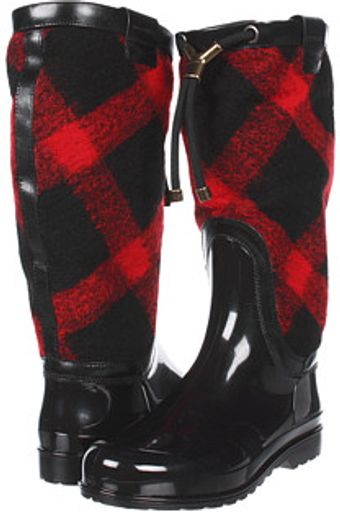 Burberry Check Wool Weather Boots - Lyst