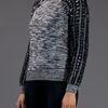 Chloé Contrast Raglan Sleeve Sweater in Gray (black) - Lyst