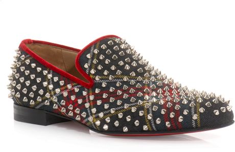 Christian Louboutin Rollerboy Spike Loafers in Multicolor for Men (green) - Lyst