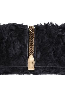Christian Louboutin Catalina Faux Fur Clutch - Lyst