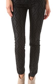 Current/Elliott The Ankle Skinny Print Jeans - Lyst