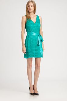 Diane Von Furstenberg Derbette Lace Dress - Lyst