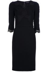 Dolce & Gabbana Lace Detail Pencil Dress