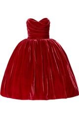 Dolce & Gabbana Strapless Velvet Dress