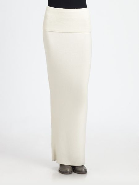 Donna Karan New York First Layer Cashmere Skirt in White (vellum) - Lyst