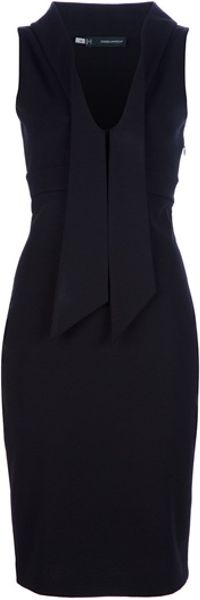 Dsquared2 Sleeveless Dress in Black - Lyst