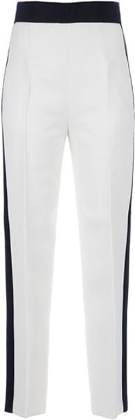 Emilio Pucci Contrast Stripe Trouser in Beige (nude) - Lyst
