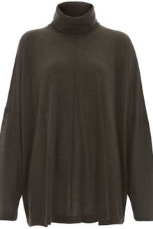 Eskandar Brown Fine Knit Cashmere Roll Neck Jumper - Lyst