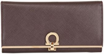 Ferragamo Gancini Icon Leather Wallet - Lyst