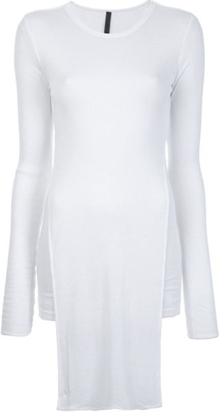 Gareth Pugh Long Sleeved Slit Detail Top in White - Lyst
