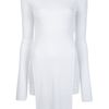 Gareth Pugh Long Sleeved Slit Detail Top in White - Lyst