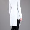 Gareth Pugh Long Sleeved Slit Detail Top in White - Lyst