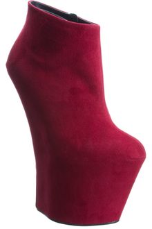 Giuseppe Zanotti Suede High Wedge Ankle Boot - Lyst
