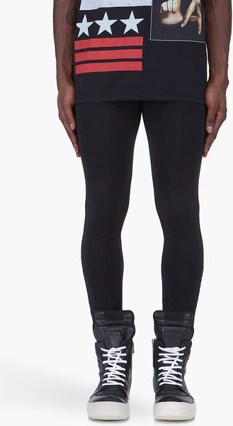 Givenchy Black Zip Pocket Leggings - Lyst