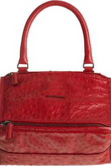 Givenchy Ostrich Small Pandora Messenger - Lyst