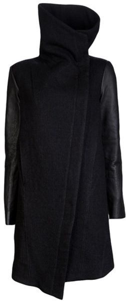 Helmut Lang Side Button Coat - Lyst
