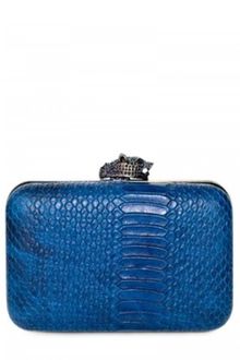 House Of Harlow Marley Snake Print Clutch - Lyst