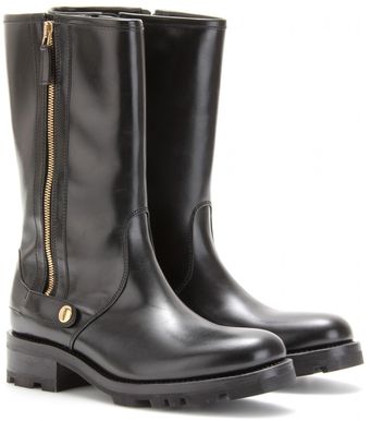 Jil Sander Osaka Boxcalf Biker Boots - Lyst