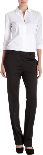 Jil Sander Straight Trousers in Black - Lyst