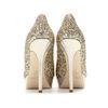 Jimmy Choo Cosmic Glitter Platform Pumps in Gold - Lyst